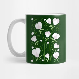 Sweet Pea Flowers Mug